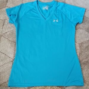 Under Armour Blue Fitted Short Sleeve T-Shirt